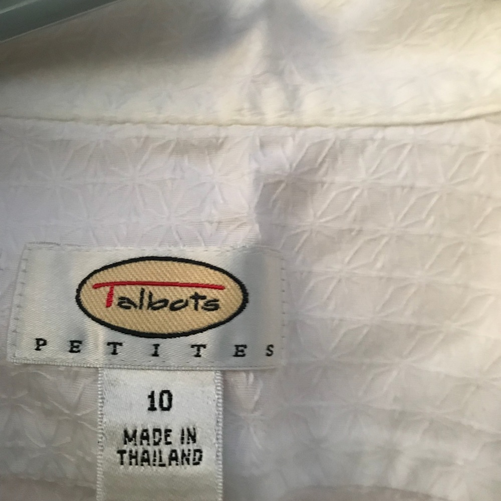 Talbots white blouse - Picture 2 of 3